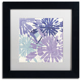 Color Bakery 'Blue Curry II' Matted Framed Art, Black Frame, White Mat, 11x11