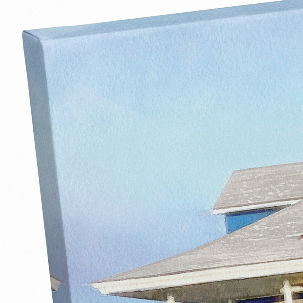 Steves Beach House 20x16 Canvas Wall Art