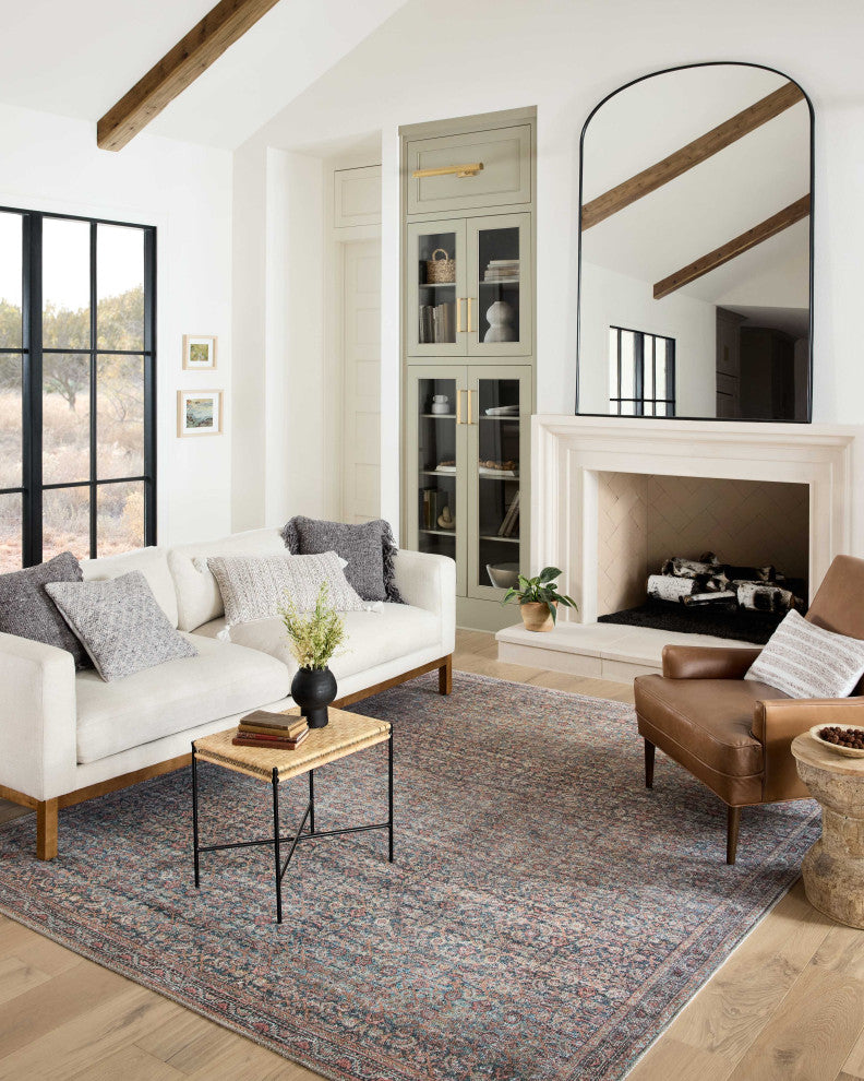Loloi II Adrian Denim / Multi 2'-6" x 9'-6" Runner Rug