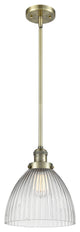 1-Light LED Seneca Falls Pendant, Antique Brass