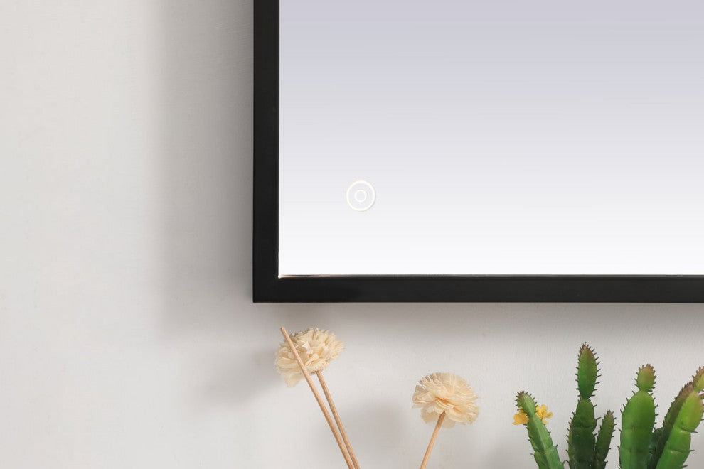 Modern Black Led Mirror