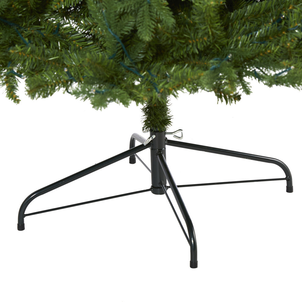 7'' New Hampshire Fir Artificial Christmas Tree With 450 Clear LED Lights