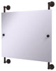 Waverly Place Landscape Frameless Rail Mounted Mirror, Venetian Bronze