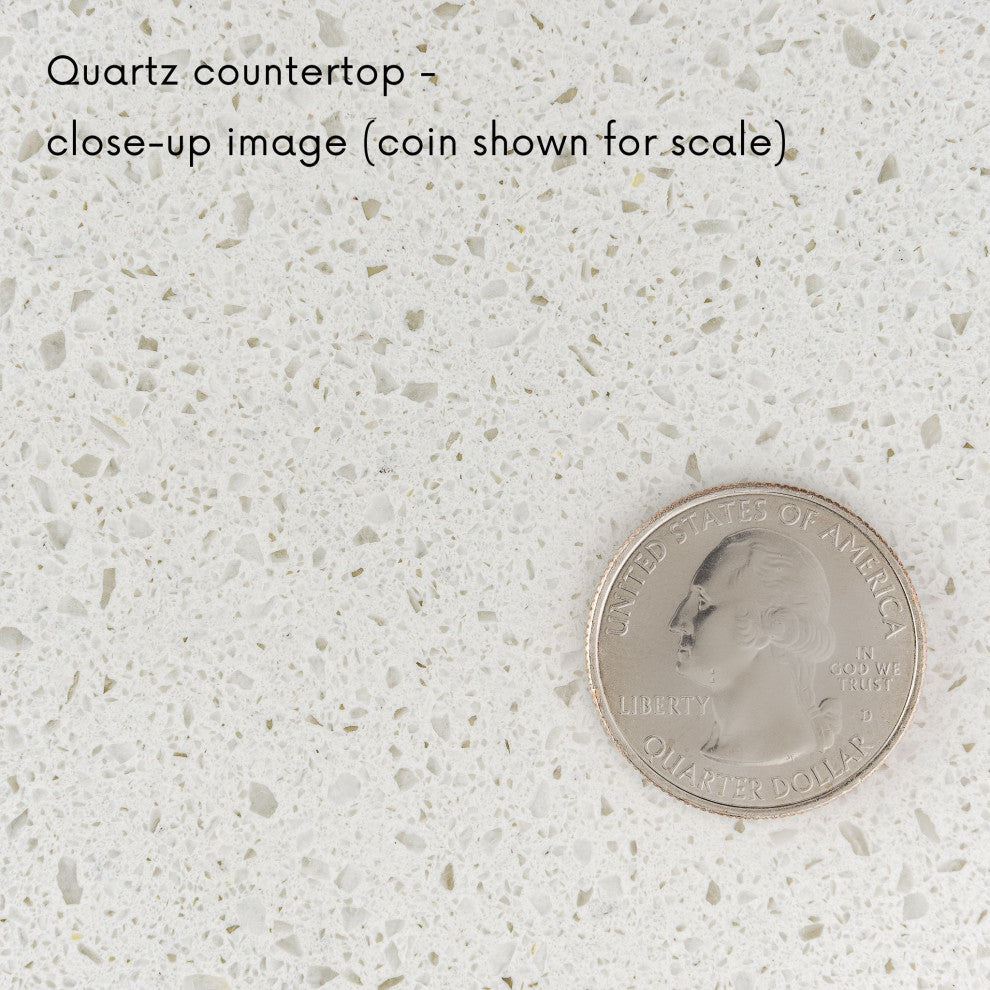 Beverly 36" Bathroom Vanity, White, Quartz