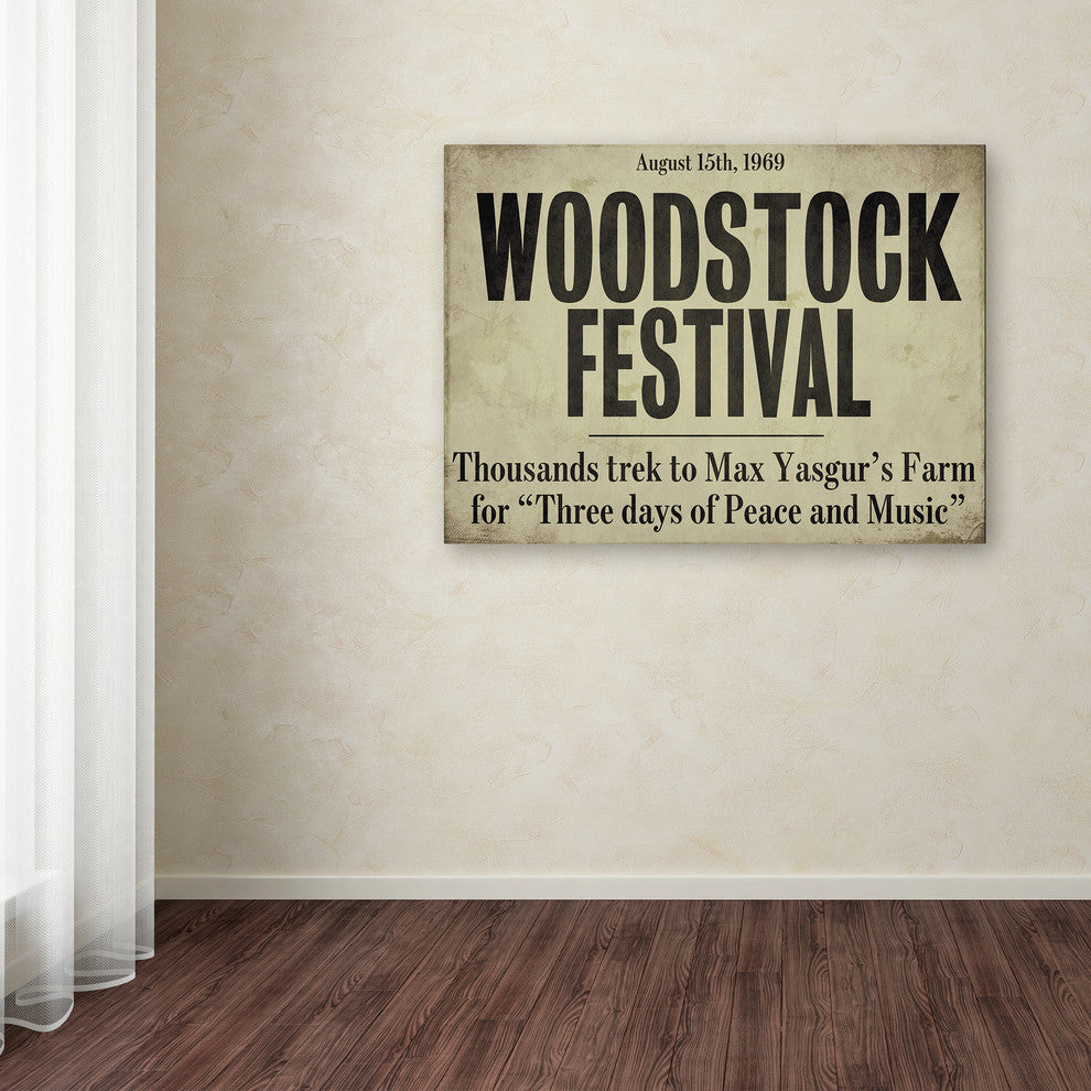 Color Bakery 'Woodstock' Canvas Art, 24"x18"