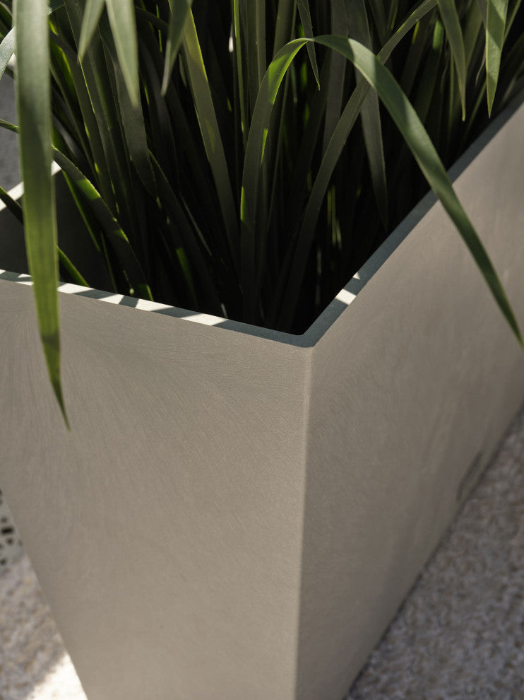 Midori Trough Planter, Grey, 31 Inch, 1 Pack