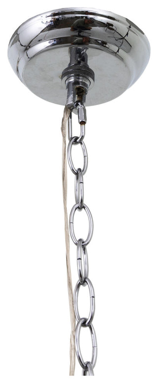 3-Light Chrome Chandelier