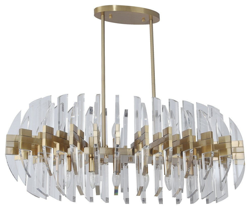 12-Light Ceiling Fixture, Copper