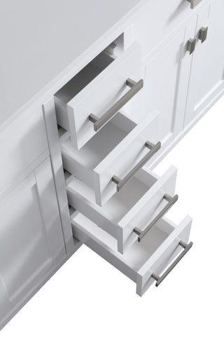 London 60-in White Bathroom Vanity Base Cabinet Without Top
