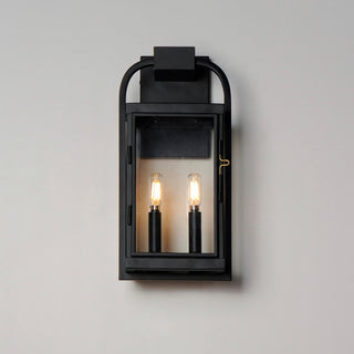 Maxim 30802 Bonham 2 Light 17" Tall Outdoor Wall Sconce - Black