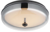 ET2 E24660-138 Voto 12"W Flush Mount Drum Ceiling Fixture - Gunmetal