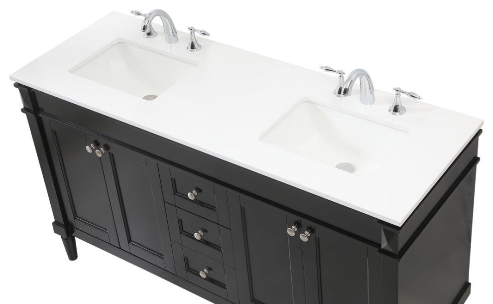 Home Living 21" Transitional Black-Light Bathroom Vanity