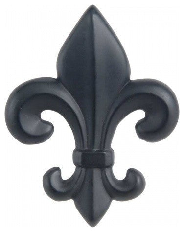 Black Fleur-de-Lis Knob, ATH4006BL