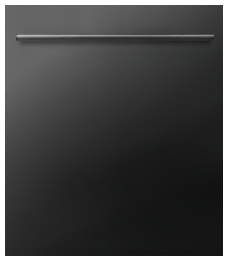 24 in. Black Stainless Top Control Dishwasher, Stainless Steel Tub