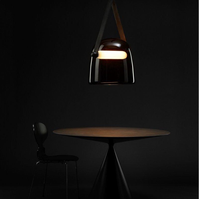 MIRODEMI Cipieres | LED Glass Pendant Light in a Nordic Style, Cognac, Warm Light