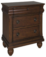 Night Stand, Rustic Cherry Finish