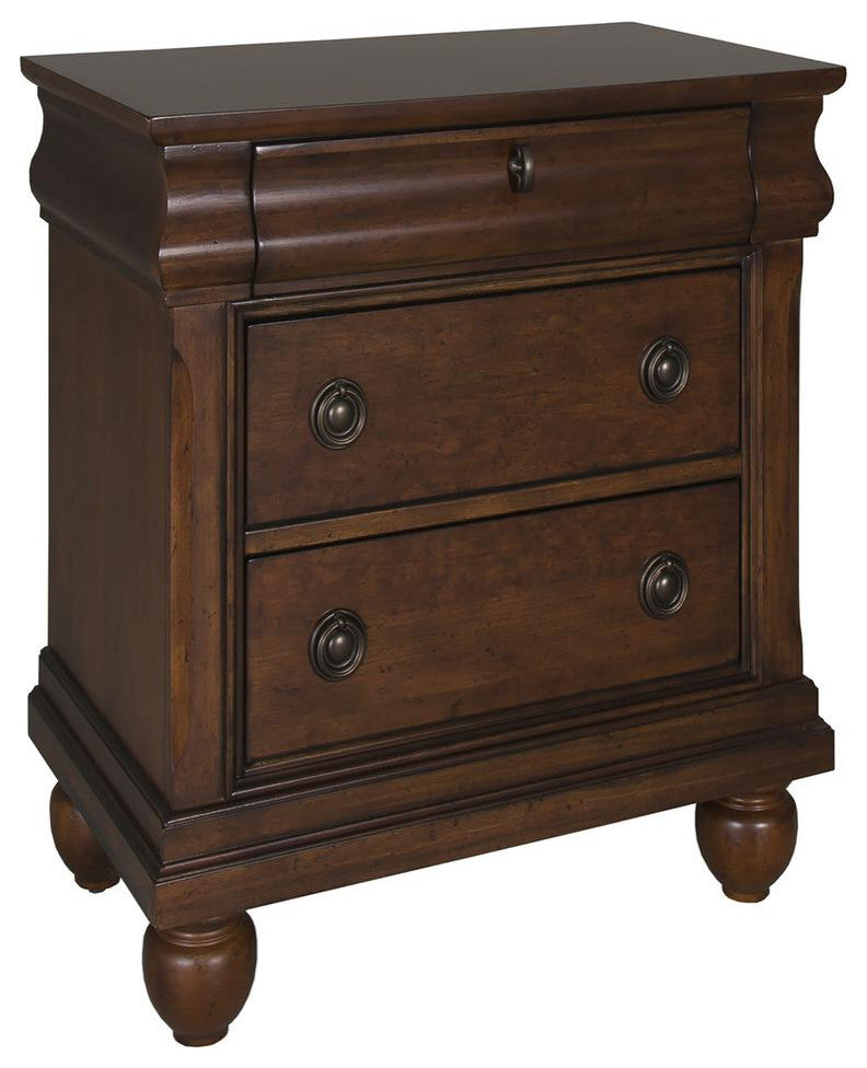Night Stand, Rustic Cherry Finish
