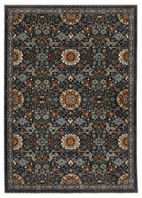 Augustus Persian Inspired Indoor Area Rug, Blue, 2'x3'