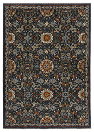Augustus Persian Inspired Indoor Area Rug, Blue, 2'x3'