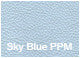 Crescent 4 Star Chair, Chrome Base, Sky Blue Ppm
