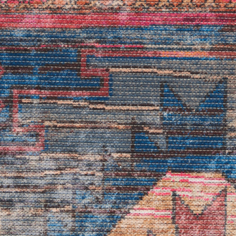 Nicole Curtis Nc Series 1 9' x 12' Multicolor Machine Washable Area Rugs