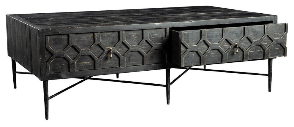 Dartington Reclaimed Pine Coffee Table, Brown