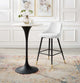 Bar Stool Chair Barstool, Velvet, White, Modern, Bar Pub Cafe Bistro Restaurant