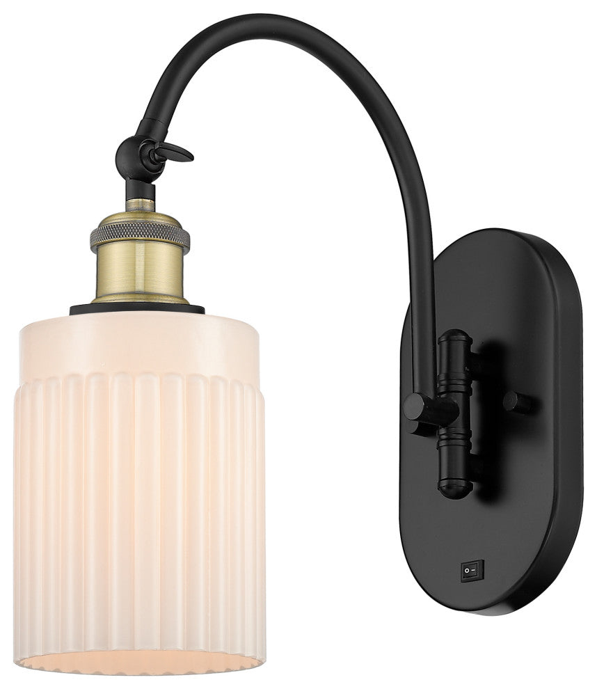 Innovations 518-1W-BAB-G341-LED 1-Light Sconce, Black Antique Brass