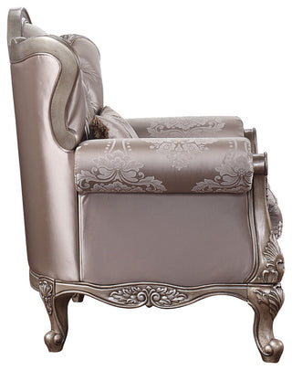 Jayceon Chair With 1 Pillow, Fabric and Champagne