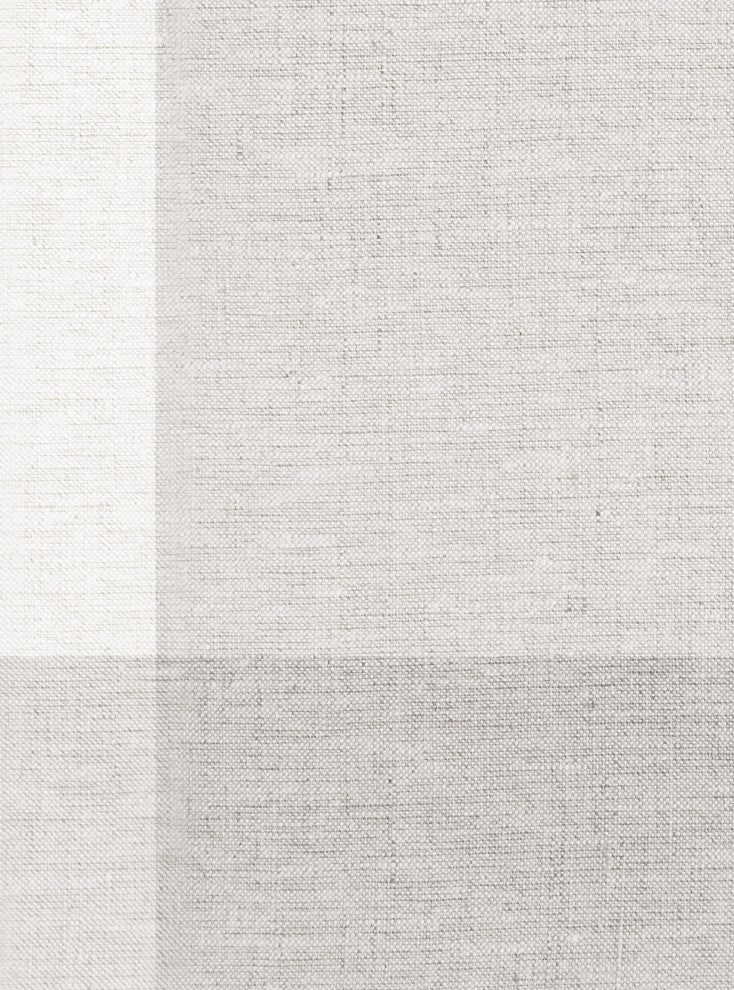 Checkered Fabric Look Large Peel and Stick Vinyl Wallpaper, Gray, 24" X 60"