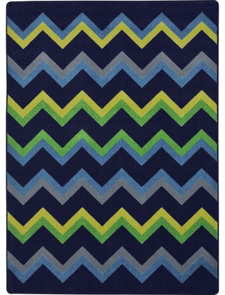 Kid Essentials Rug, Sonic, Navy, 7'8"x10'9"
