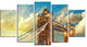 "Tower Bridge London at Sunset" Canvas Print, 5 Panels