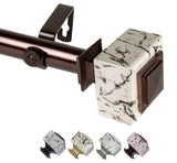Brielle 1" Diameter Curtain Rod, Bronze, 160-240"