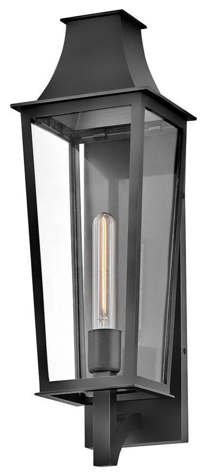 Hinkley Georgetown Large Wall Mount Lantern, Black