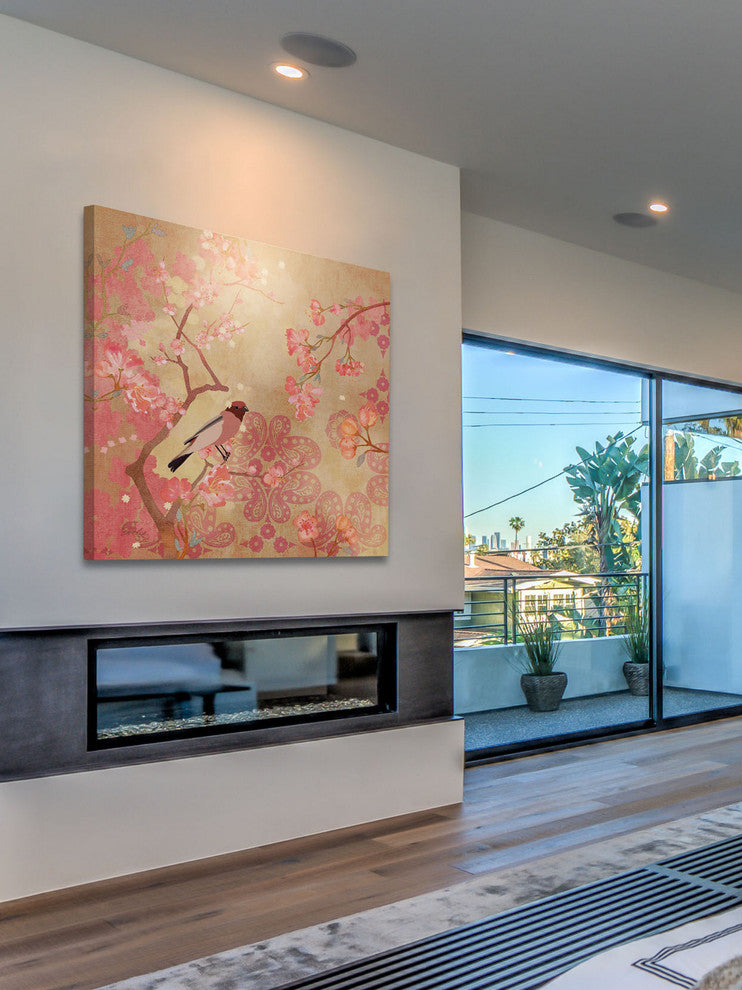 "Plum Blossoms" Painting Print on Canvas by Evelia
