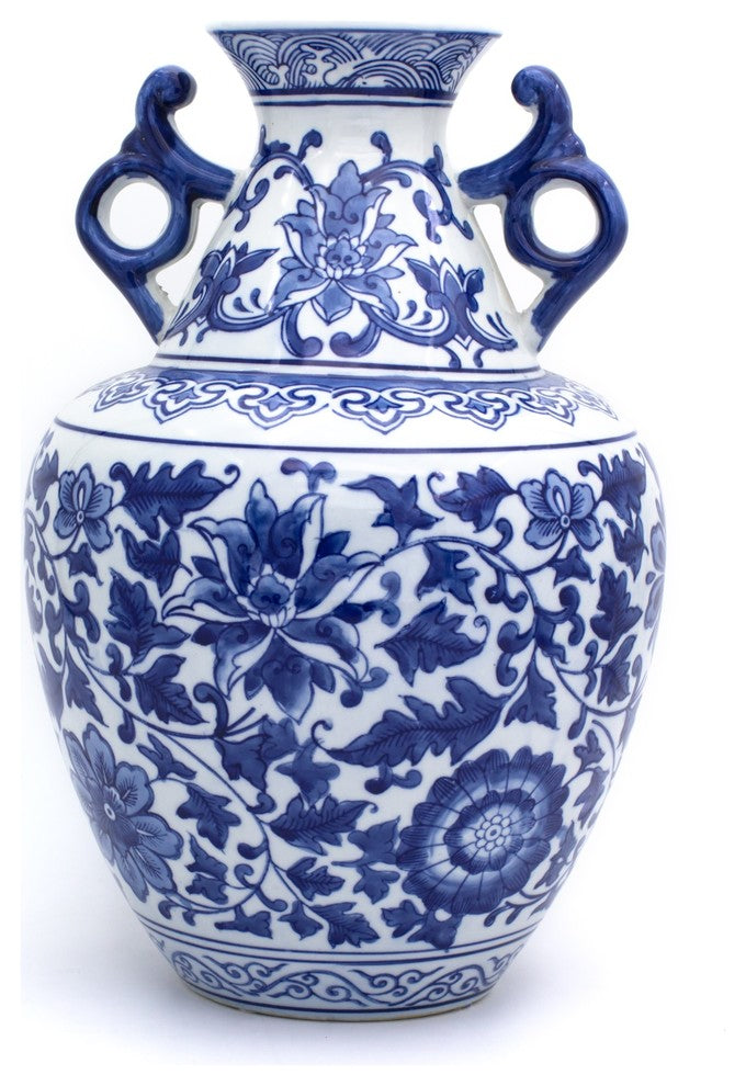 Claybarn Blue Garden Handled Vase