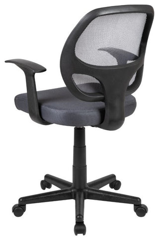 Mid-Back Mesh Swivel Ergonomic Task Office Chair With Arms, BIFMA Certified, Gra