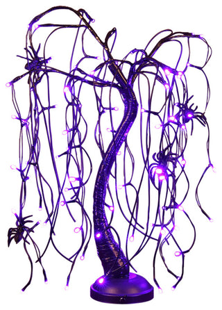 2' LED Willow Bonsai Tree, Purple