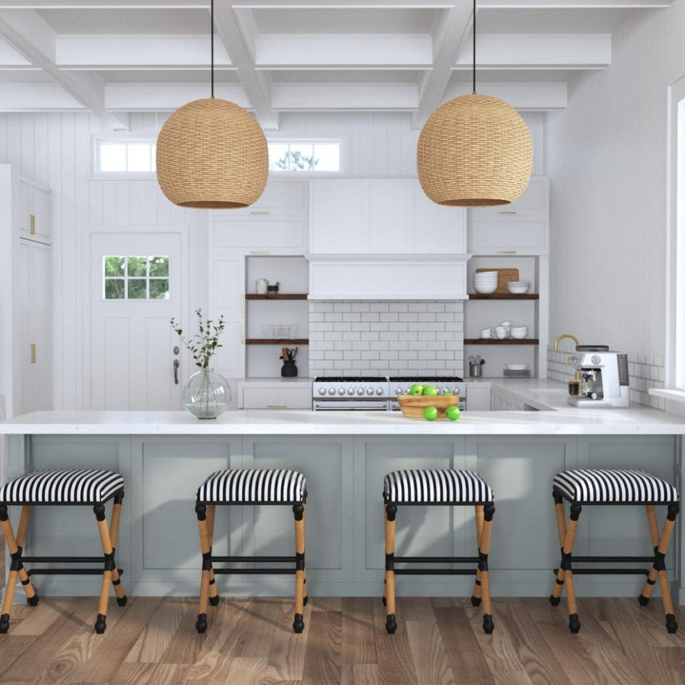 Uttermost Seagrass 1-LIght Dome Pendant