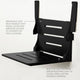 Seachrome Silhouette Comfort Shower Seats with Arms, Matt Black Seat