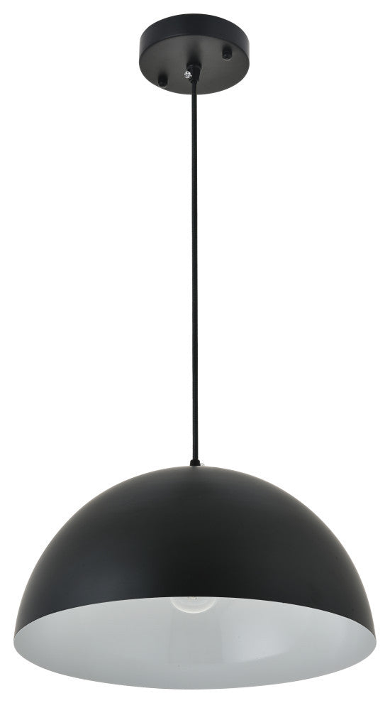 Black Finish 1-Light Pendant