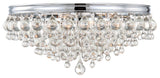 Crystorama Lighting Group 138 Calypso 6 Light 20"W Flush Mount - Polished