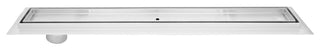 SereneDrains Offset Side Linear Shower Drain Brushed Stainless Steel Tile Insert, 30inch