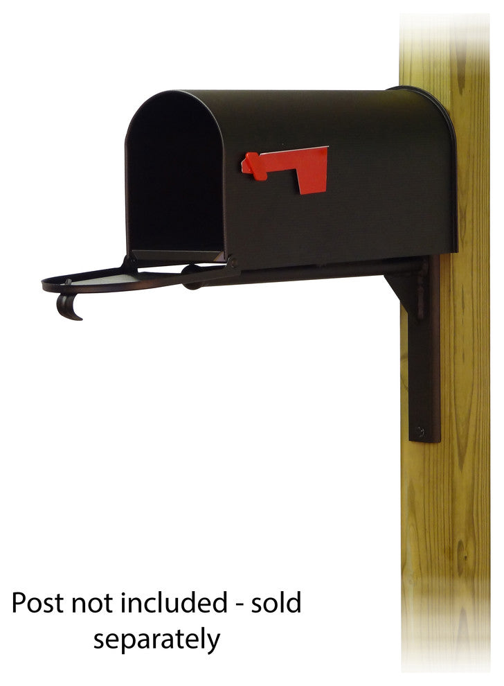 Standard Steel Mailbox With Ashley Front Single Mailbox Mounting Bracket