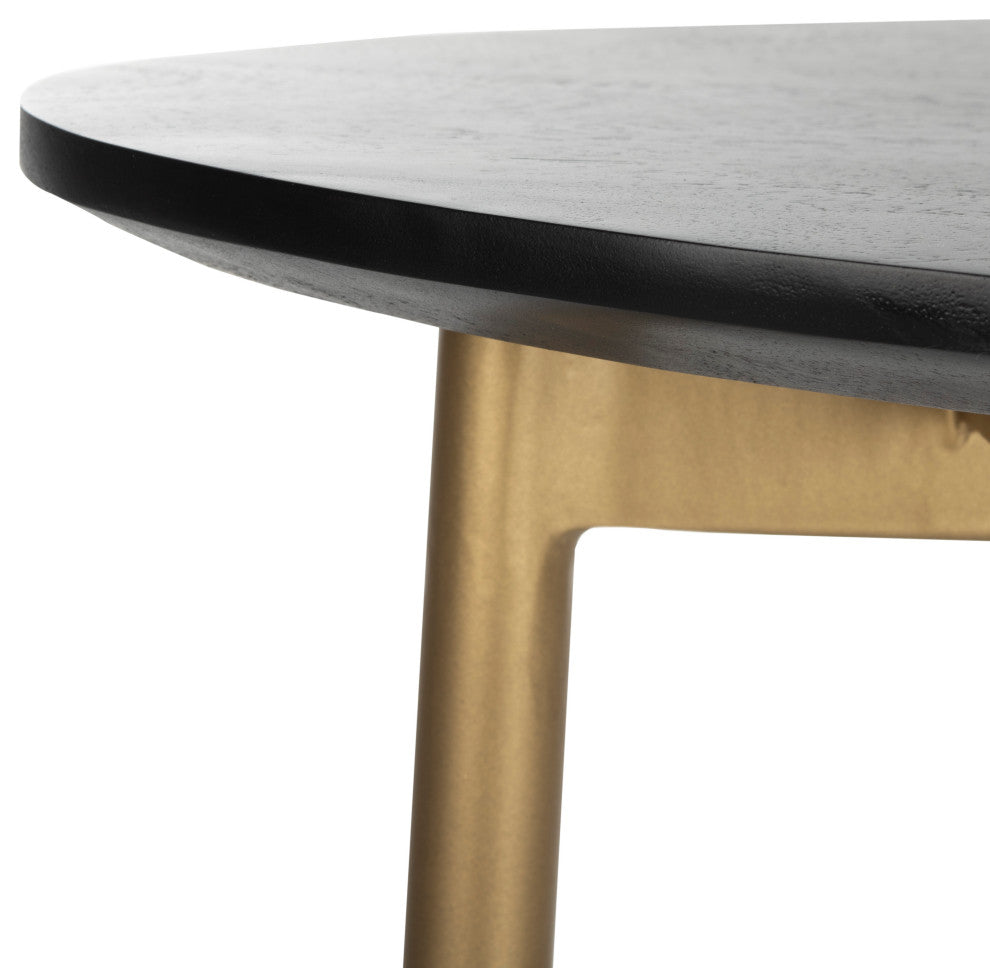 Safavieh Kaiya C-Table, Black/Gold