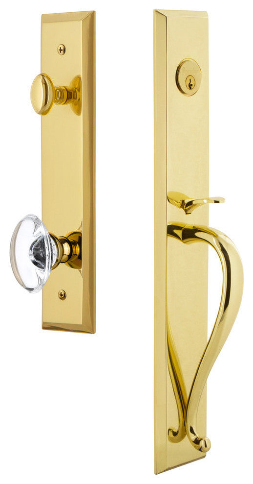 Fifth Avenue 1-Piece Dummy Handleset, S Grip and Provence Knob, 849593