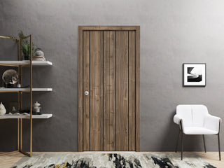 Bi-fold Doors 48 x 84 | Planum 0016 White Silk with  | Sturdy Tracks