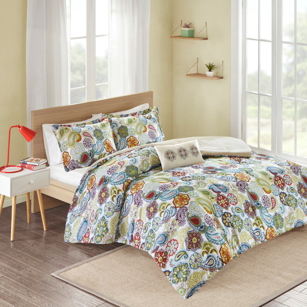 Mi Zone Microfiber Printed Comforter Mini Set, King