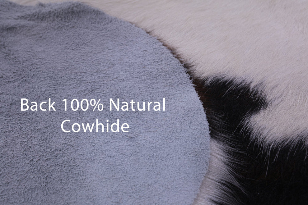 6' 7" X 6' 0" Natural Cowhide Rug C2401