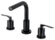 FSC8950SVL Widespread Bathroom Faucet With Brass Pop-Up, Matte Black